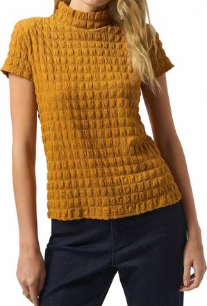 Joseph Ribkoff Textured Knit Fitted Top In Medallion