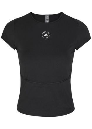 Stella McCartney Adidas X Stella Mccartney Training Logo Stretch-jersey T-shirt - Black - S (UK8-10 / S)