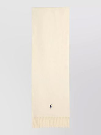 Ralph Lauren woven scarf featuring signature fringed ends
