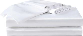 Betsey Johnson Solid Satin Sheet Set in White at Nordstrom Rack, Size Twin