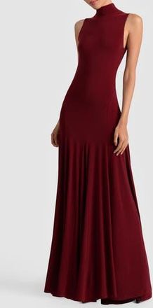 Alice & Olivia Augusta Open Back Dress in Oxblood at Nordstrom Rack, Size 14