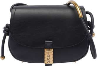 Pinko Mini Logo Saddle Crossbody Bag
