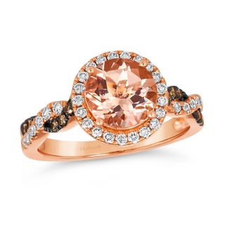 Le Vian Ladies Twist Shank Rings set in 14K Strawberry Gold