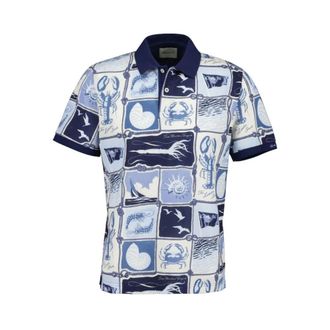 GANT Maritim M&oslash;nstret Piqu&eacute; - male - Gant - Polo Shirts - Multicolor - XL - Tops