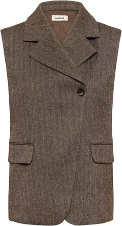 Soaked In Luxury SLKango Vest - Dames - Bodywarmers - Bruin - XL - Jassen