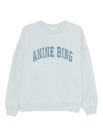 Anine Bing Miles logo blue sweatshirt