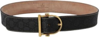 Gucci Pre-owned Vintage GG Belt - female - Gucci Vintage - Vintage Belts - Gray - ONE SIZE - Pre-owned
