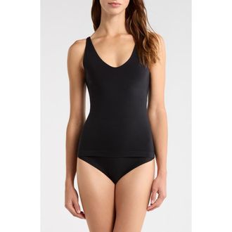 Nordstrom Seamless Shelf Bra Layering Tank in Black at Nordstrom, Size X-Small