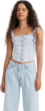 Levi's Dames Drea Cool Poole 2 geweven tanktop (Lichtblauw)