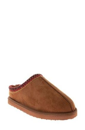 Josmo Faux Fur Lined Slipper in Chestnut at Nordstrom Rack, Size 7