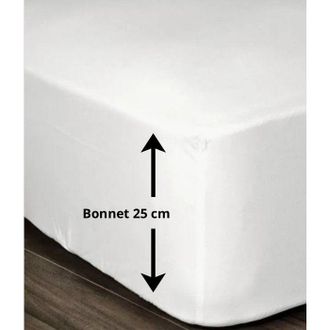 Les Tendances lovely Home Funda De Colch&oacute;n 100% Algod&oacute;n 180x200x25 Cm Blanco