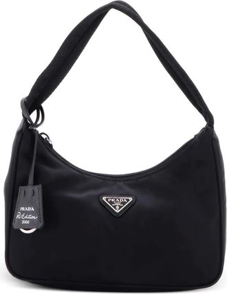 Prada Re-Edition 2000 Tessuto Mini hobo bag - Zwart