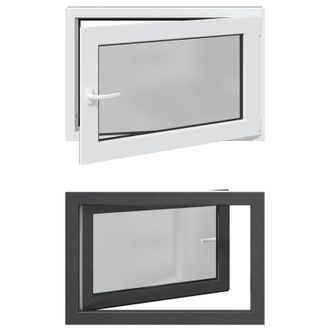 vidaXL Color Interno De Ventana De S&oacute;tano Blanco Risor 90 X 50 Cm Vidaxl