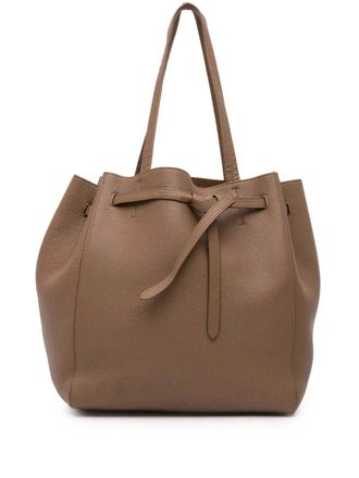 Celine 2019 Small Leather Phantom Cabas tote bag - women - Calf Leather/Leather - One Size - Brown