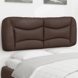 vidaXL Cuscino Testiera Marrone 120 cm in Similpelle - Vidaxl