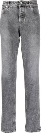 Brunello Cucinelli straight-leg jeans - men - Cotton/Cotton - 52 - Grey