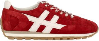 Hogan Red H701 Suede Sneakers