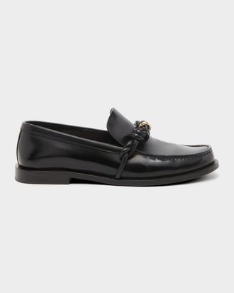 Jil Sander Tangle Knotted Leather Loafers