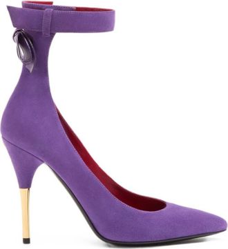 Valentino Garavani Purple Ankle Strap Pumps