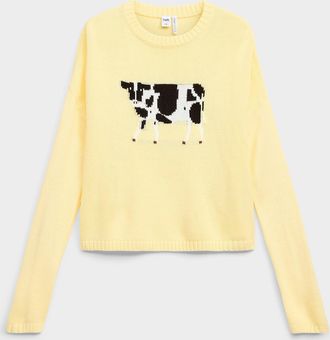 Twik Womens Picture jacquard sweater