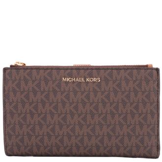 Michael Kors Acorn/Borwn Ladies Adele Logo Smartphone Wristlet