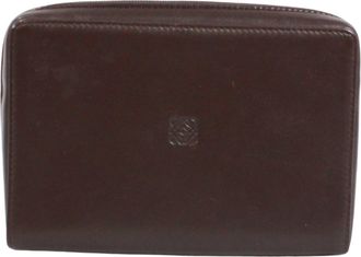 Loewe Brown Leather Pouch (Pre-Owned)