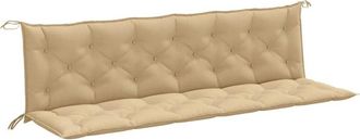 vidaXL Vidaxl - Cojines Para Banco Jard&iacute;n 2 Uds Tela Beige Melange 200x50x7 Cm