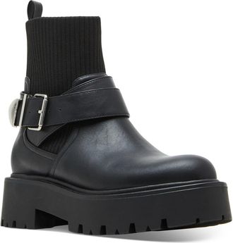 Madden Girl Cryptic CCRY01J1 Boots Womens Black Leather Platform VER055