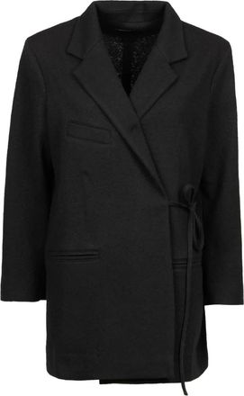 Hannes Roether tie detail jacket - Black