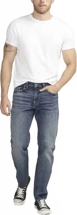 Silver Jeans Co Eddie Jean In Indigo