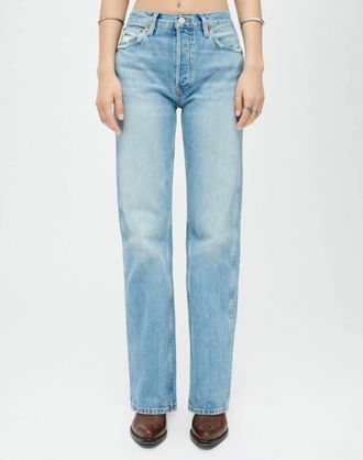 Re/Done 90S High Rise Loose Jeans In Orn Blue
