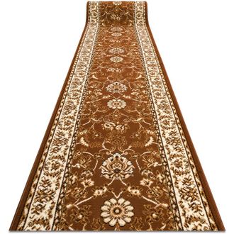 RugsX Rugsx - Alfombra De Pasillo Bcf Morad Klasyk Cl&aacute;sico Marr&oacute;n 100 Cm Brown 100x450 Cm