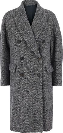 Brunello Cucinelli Donna, Cappotti, Grigio, XS, new