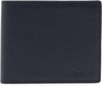 agnès b. leather wallet - men - Calf Leather - One Size - Blue