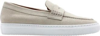 Doucal's Lichtbeige su&egrave;de loafers - Heren - Loafers - Beige - 42 EU - Su&egrave;de - Schoenen