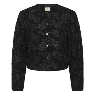 Kaffe Corbina Jas - Dames - Zomerjassen - Zwart - L - Polyester - Jassen