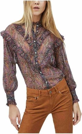 Pepe Jeans London Blouses - Dames - Blouses - Bruin - S - Overhemden