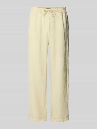 Mc Neal Leinenhose mit elastischem Bund in Hellgelb, Gr&ouml;&szlig;e XXL