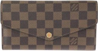 Louis Vuitton Pre-owned Wallets, female, Brown, Size: ONE SIZE Pre-owned Long wallet (bi-fold)