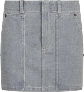 Fendi Short Skirts - Dames - Spijkerrokken - Blauw - S - Rokken
