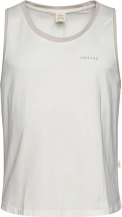 Chillaz Palau Carabiner Logo Tank Top f&uuml;r Herren | wei&szlig;/grau