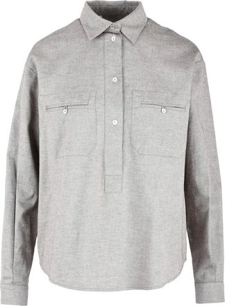Barba Shirt Viscose/Cotton/Cashmere - Grey