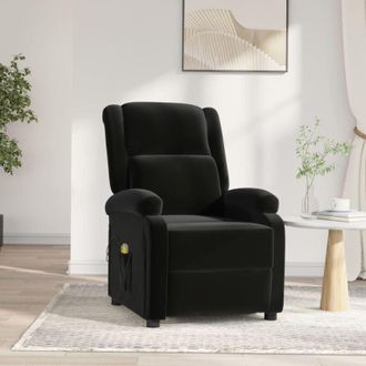 vidaXL Vidaxl - Sill&oacute;n De Masaje El&eacute;ctrico Terciopelo Negro