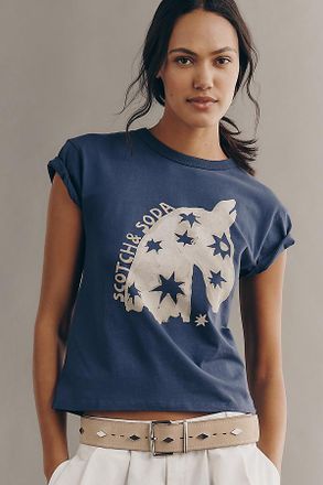 Scotch & Soda Roll-Sleeve T-Shirt Top