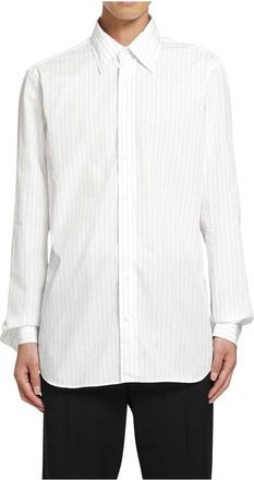 Lardini Camicia Ricerca - Heren - Zakelijke Overhemden - Wit - L - Katoen - Overhemden