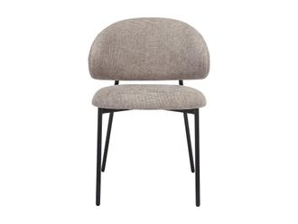 VENTE-UNIQUE.COM Set de 4 sillas tela topo