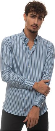 Carrel Casual shirt - Heren - Casual Overhemden - Blauw - 3XS - Overhemden