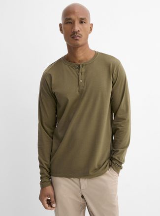 Le 31 Mens Long-sleeve Henley Shirt T-shirt