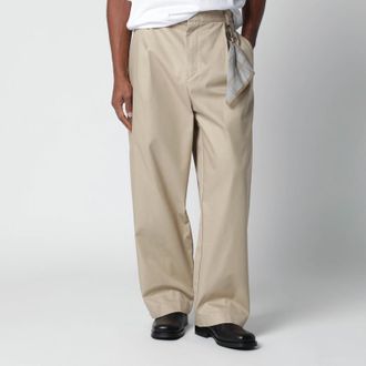 Darkpark Beige cotton trousers