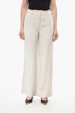 The Row Pantaloni Straight Fit NOXY in Misto Seta The Row